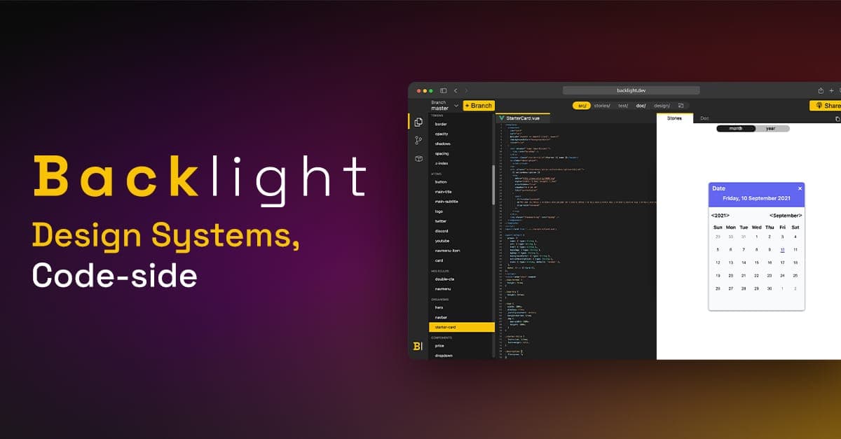 Backlight - Build Design Systems - Tool for front-end teams